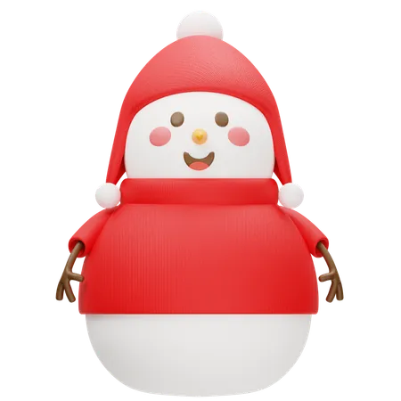 Happy Snowman Winter  3D Icon