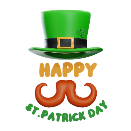 Happy St Patrick Day  3D Icon