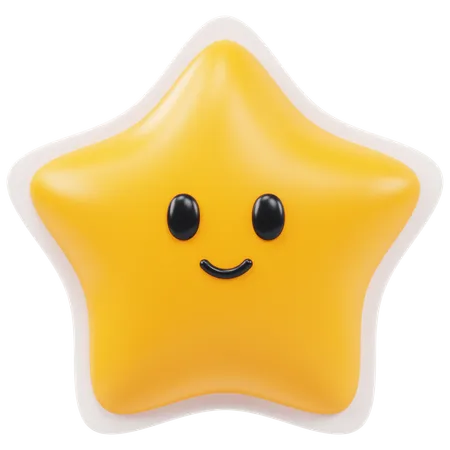 Happy Star  3D Icon