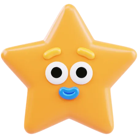 Happy Star  3D Icon