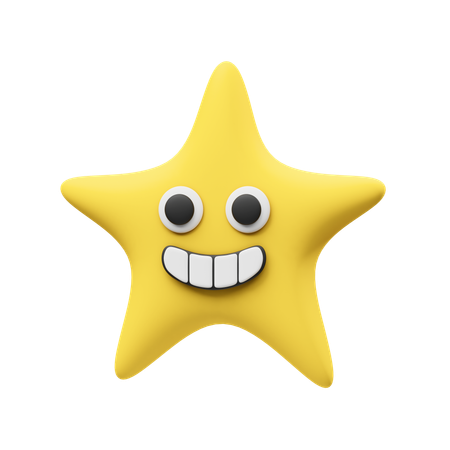 Happy Star  3D Icon