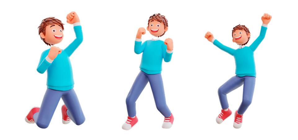 Happy students  3D Icon