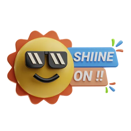 Happy Sun  3D Icon