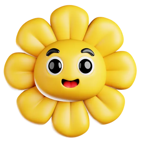 Happy Sunflower  3D Icon
