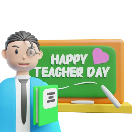Happy Teacher Day  3D Icon
