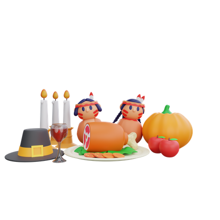 Happy Thanksgiving  3D Icon