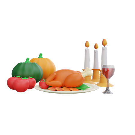 Happy Thanksgiving  3D Icon