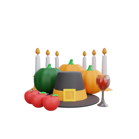 Happy Thanksgiving  3D Icon