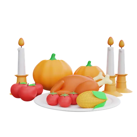 Happy Thanksgiving  3D Icon