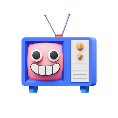 Happy Tv  3D Icon