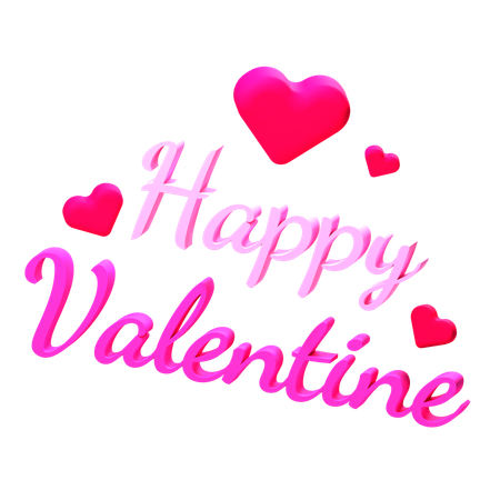 Happy Valentine  3D Icon