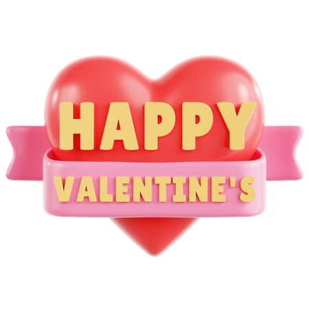 Happy Valentine  3D Icon