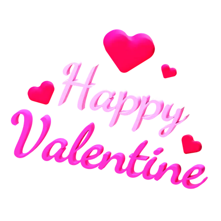 Happy Valentine  3D Icon