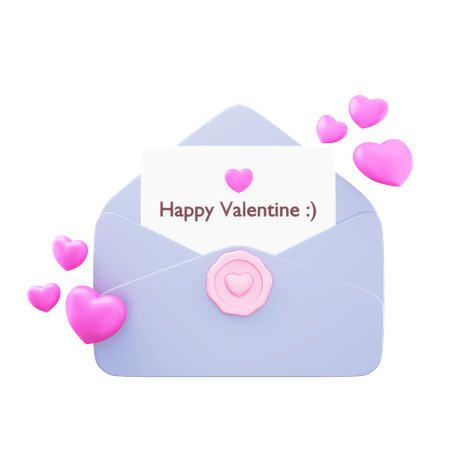 Happy Valentine 3D Illustration