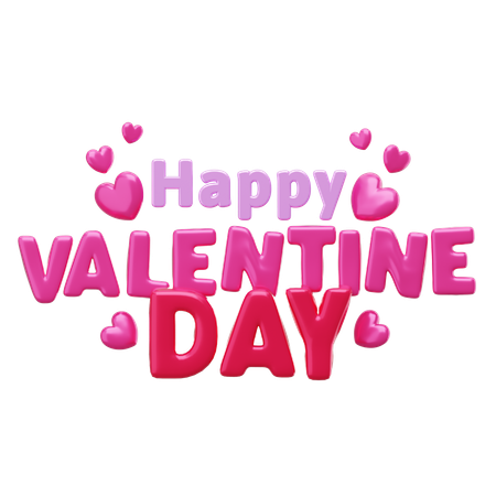 Happy Valentine Day  3D Icon