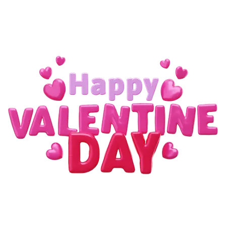 Happy Valentine Day  3D Icon