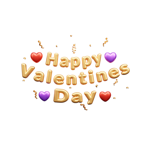 Happy Valentines Day  3D Icon