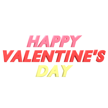 Happy Valentine's Day  3D Icon