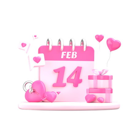 Happy Valentines Day  3D Icon