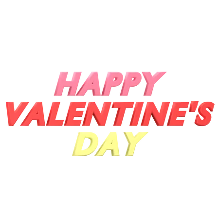 Happy Valentine's Day  3D Icon