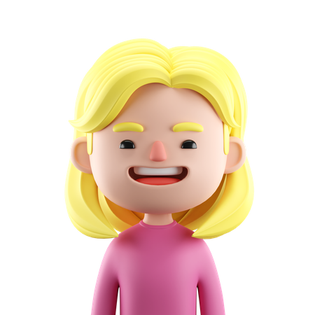 Happy Woman  3D Icon