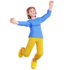 Happy Woman Jumping