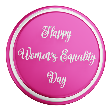 Happy Womens Equality Day  3D Icon