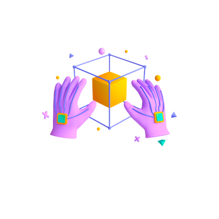 Haptic Gloves  3D Icon