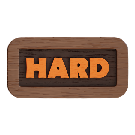 Hard Button  3D Icon