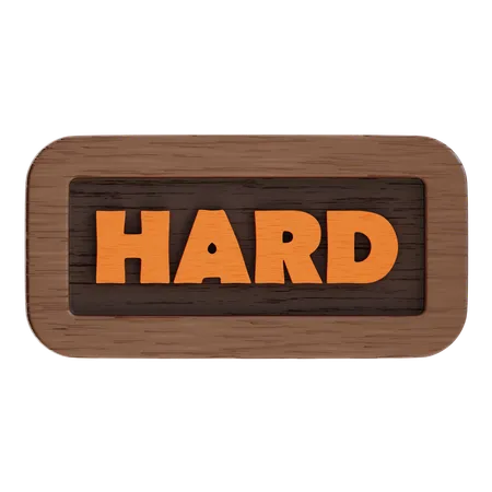 Hard Button  3D Icon