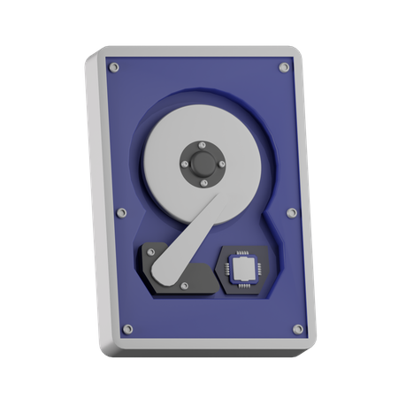 Hard Disk Drive  3D Icon