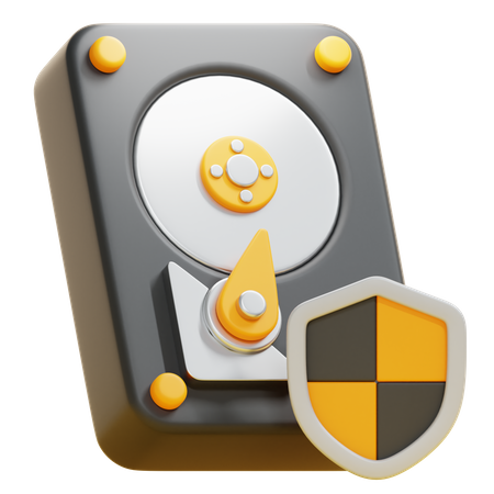 HARD DRIVE SECURITY  3D Icon