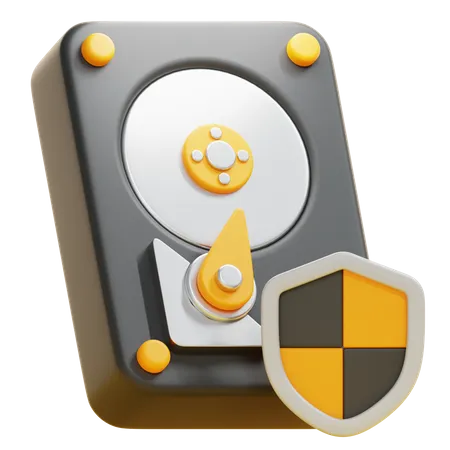 HARD DRIVE SECURITY  3D Icon