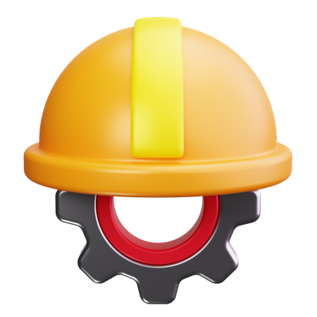 Hard Hat  3D Icon