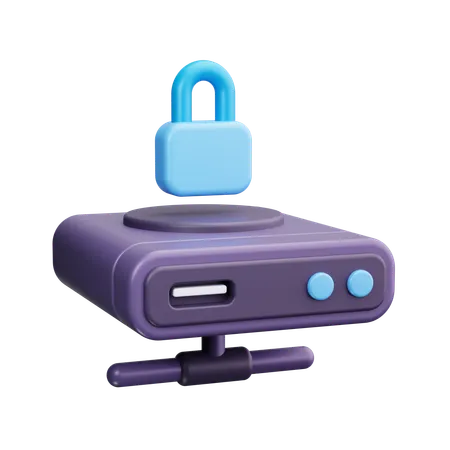 Harddisk Security  3D Icon