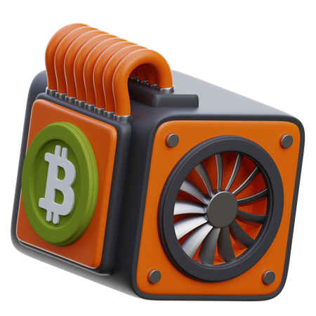 Hardware de mineração asic  3D Icon