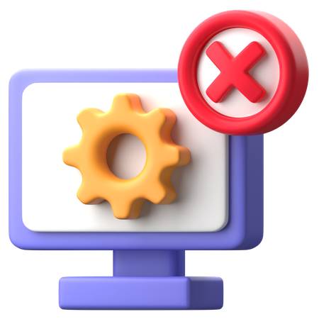 Hardware Failure  3D Icon