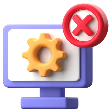 Hardware Failure  3D Icon