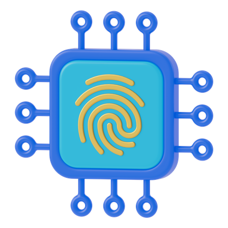 Hardware Security  3D Icon