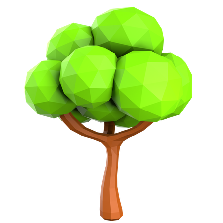 Hardwood tree  3D Icon