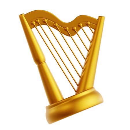 Harfe  3D Icon