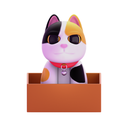 Harlekin-Katze  3D Icon