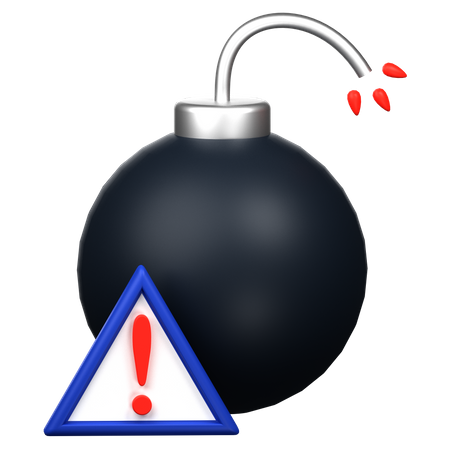 Harmful Warning  3D Icon