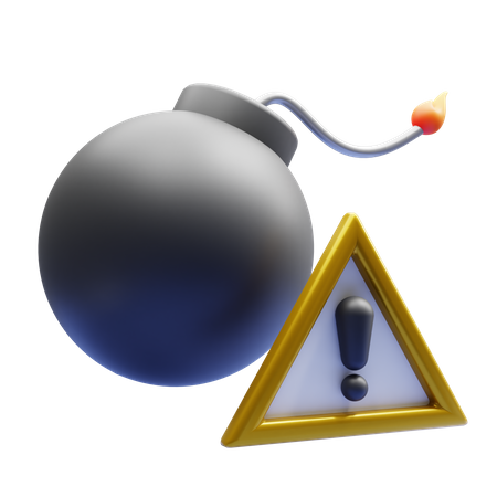 Harmful Warning  3D Icon