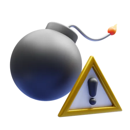 Harmful Warning  3D Icon