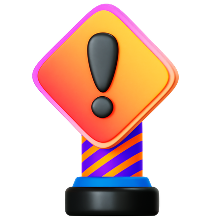 Harmful Warning  3D Icon