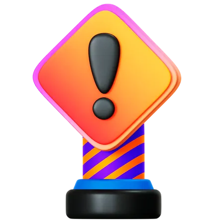 Harmful Warning  3D Icon