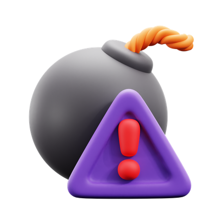 Harmful Warning  3D Icon