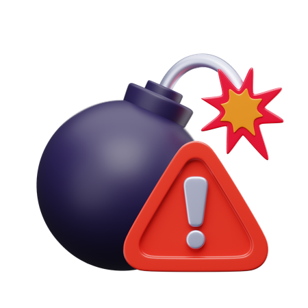 Harmful Warning  3D Icon