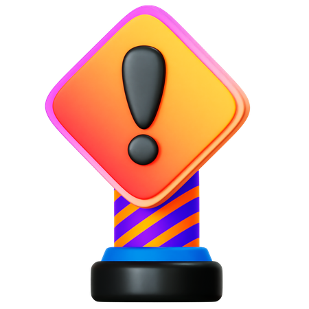 Harmful Warning  3D Icon